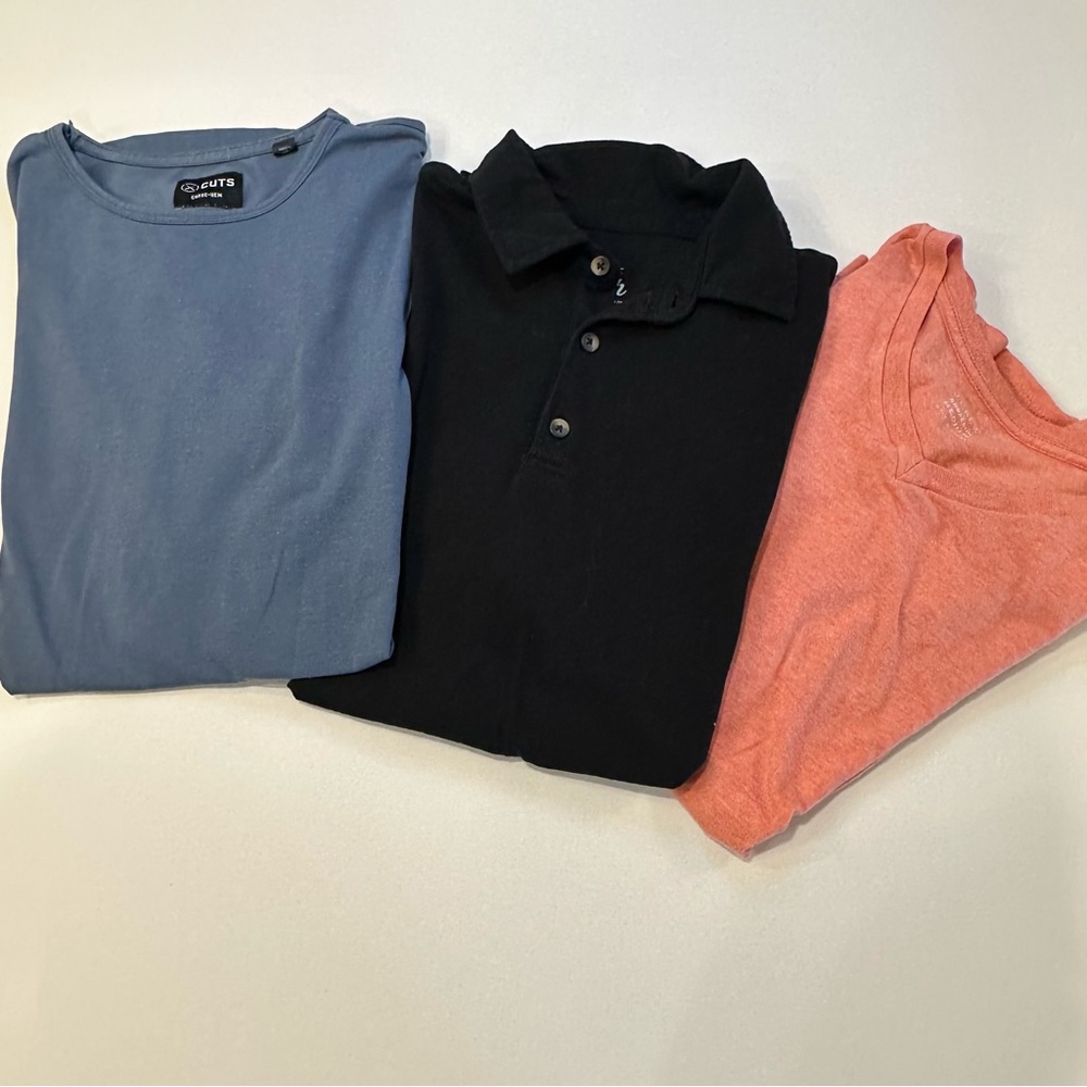 Lot of 3 Men’s Medium Shirts Cuts Frest Cut Tees J. Crew